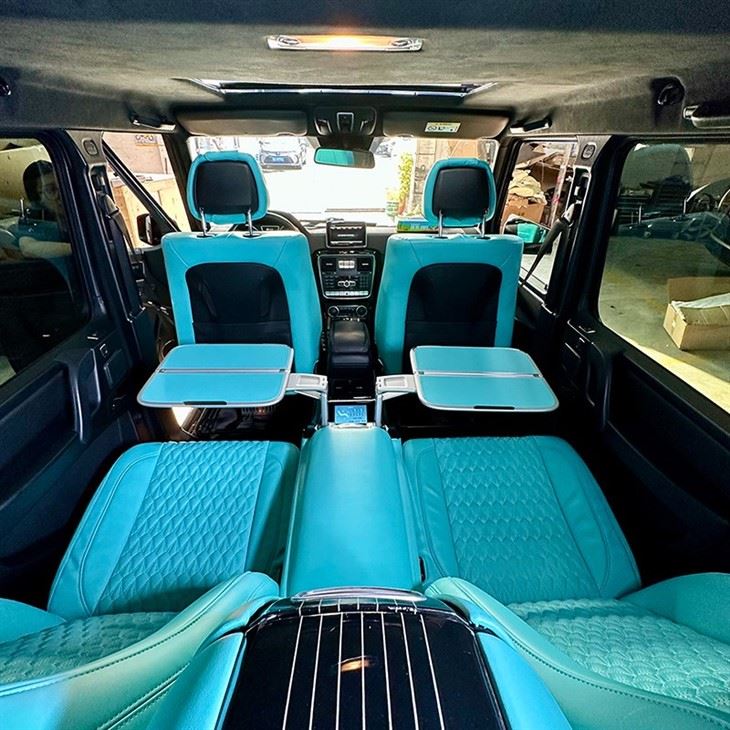 Prabangus Mercedes Benz G serijos galinės sėdynės