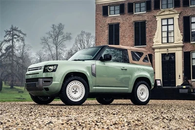 Modifikuotas Land Rover Defender kabrioletas